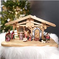AMADEA Wooden Nativity Scene (without Figures) 44cm - Christmas Decoration