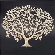 AMADEA Wooden 3D Tree, Natural, 24cm - Decoration
