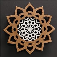 AMADEA Mandala with Insert for Hanging, Solid Wood, Diameter of 20cm - Decoration
