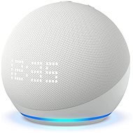Amazon Echo Dot (5th Gen) with clock Glacier White - Voice Assistant