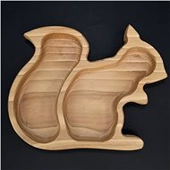 AMADEA Wooden Bowl in the Shape of a Squirrel, Solid Wood, size of 21.5x17cm - Small Bowl