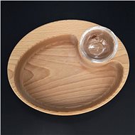 AMADEA Wooden Bowl for Nachos, Oval, Solid Wood, size of  25x20x4,5cm - Small Bowl