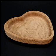 AMADEA Wooden Bowl in the Shape of a Heart, Solid Wood, Size of 13.5x13.5x2cm - Small Bowl