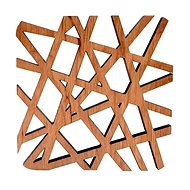AMADEA Wooden coaster square, solid wood, 9x9 cm - Coaster