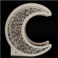 AMADEA Wooden Candlestick Moon, 25x22cm - Candlestick
