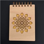 AMADEA Wooden Notebook A6 - Mandala - Journal