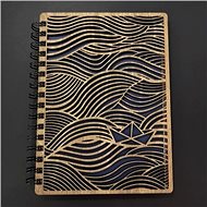 AMADEA Wooden Notebook A5 - Sea - Journal