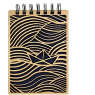 AMADEA Wooden Notebook A6 - Sea - Journal