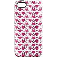 MojePouzdro "Hearts" + protective glass for iPhone 5s/SE - Protective Case by Alza