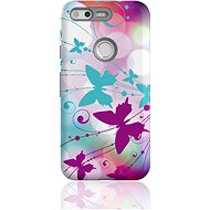 MojePouzdro "White Butterfly" + protective glasses for Google Pixel - Protective Case by Alza