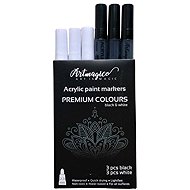 Artmagico acrylic marker set black and white 2-3 mm - Marker