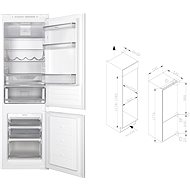 AMICA BC 1772 AFD - Built-in Fridge