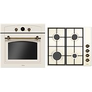 AMICA EBR 7331 W AA + AMICA DRP 6411 ZBW - Oven & Cooktop Set