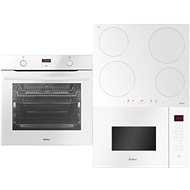 AMICA TXB 119 TCKGW + AMICA DI 6441 W + AMICA TMI 25 CXW - Oven, Cooktop and Microwave Set