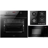 AMICA TXB 117 TCKGB + AMICA DP 6411 LZBG + AMICA TMI 20 AXX - Oven, Cooktop and Microwave Set