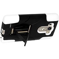 Amzer Double Layer Hybrid black and white - Phone Case