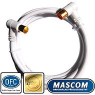 Mascom antenna cable 7274-100, angled IEC connectors 10m - Coaxial Cable