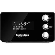 TechniSat DigitRadio 50, fekete - Rádiós ébresztőóra