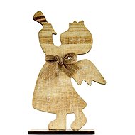 DECOLED Christmas decoration - wooden angel, 10 × 20 cm - Christmas Decoration