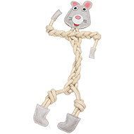 animALL Mr. Roper Rabbit leather + rope 57 cm/12 mm - Dog Toy