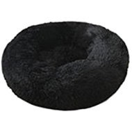 animALL Plush bed 40 cm round, black - Pet Bed