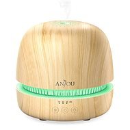 Anjou AJ-PCN082 világosbarna fa LED + 8 féle illat, 5 ml - Aroma diffúzor