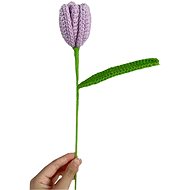 ANNAM Crochet flower Light purple tulips - Artificial Flower