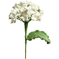 ANNAM Crochet flower Hydrangea white, 9 × 45 cm - Artificial Flower