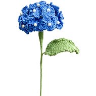 ANNAM Crochet flower Hydrangea blue, 9 × 45 cm - Artificial Flower
