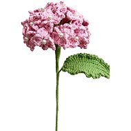 ANNAM Crochet flower Hydrangea pink, 9 × 45 cm - Artificial Flower