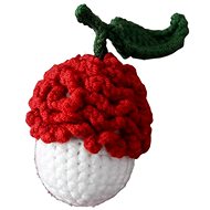 ANNAM Crocheted Lychee fruit 1pc, 6 × 7 cm - Artificial Flower