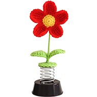 ANNAM Crochet flower on spring Small red flowers finished, 5 × 15 cm - Artificial Flower