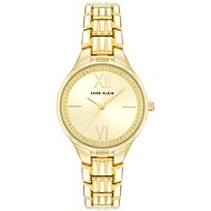 Anne Klein ladies round gold watch AK/4060CHGB - Watch