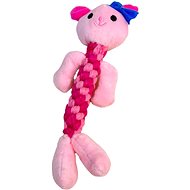 ANNAM Plush knitted animal 17 cm, pig - Dog Toy