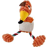 ANNAM Plush bird 25 cm, orange - Dog Toy