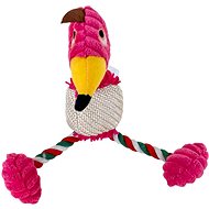 ANNAM Plush bird 25 cm, pink - Dog Toy