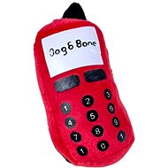 ANNAM Plush squeaky phone 7 × 14 cm, red - Dog Toy