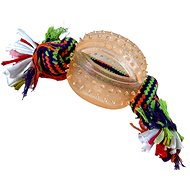 ANNAM Rubber, knitted toy 9 × 23 cm, beige - Dog Toy