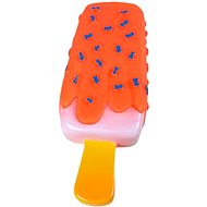 ANNAM Rubber squeaky ice cream 14 × 5,5 cm, orange - Dog Toy