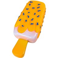 ANNAM Rubber squeaky ice cream 14 × 5,5 cm, yellow - Dog Toy