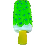 ANNAM Rubber squeaky ice cream 14 × 5,5cm, green - Dog Toy