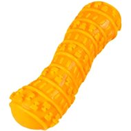 ANNAM Rubber squeaky bone 10 × 3 cm, yellow - Dog Toy