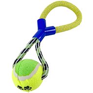 ANNAM Rope with ball 30 cm, blue - Dog Toy