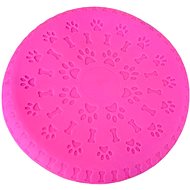 ANNAM Rubber flying saucer 18 cm, pink - Dog Toy
