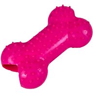 ANNAM Rubber bone for dogs 8 cm, pink - Dog Toy