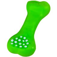 ANNAM Rubber squeaky bone 15 × 6 cm, green - Dog Toy