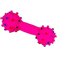 ANNAM Rubber dumbbell for dogs 18 cm, pink - Dog Toy