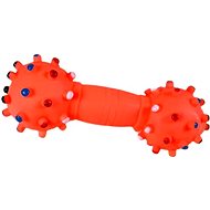 ANNAM Rubber dumbbell for dogs 18 cm, orange - Dog Toy