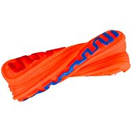ANNAM Rubber squeaky bone twisted for dogs 14 cm, orange - Dog Toy