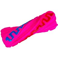 ANNAM Rubber squeaky bone twisted for dogs 14 cm, pink - Dog Toy